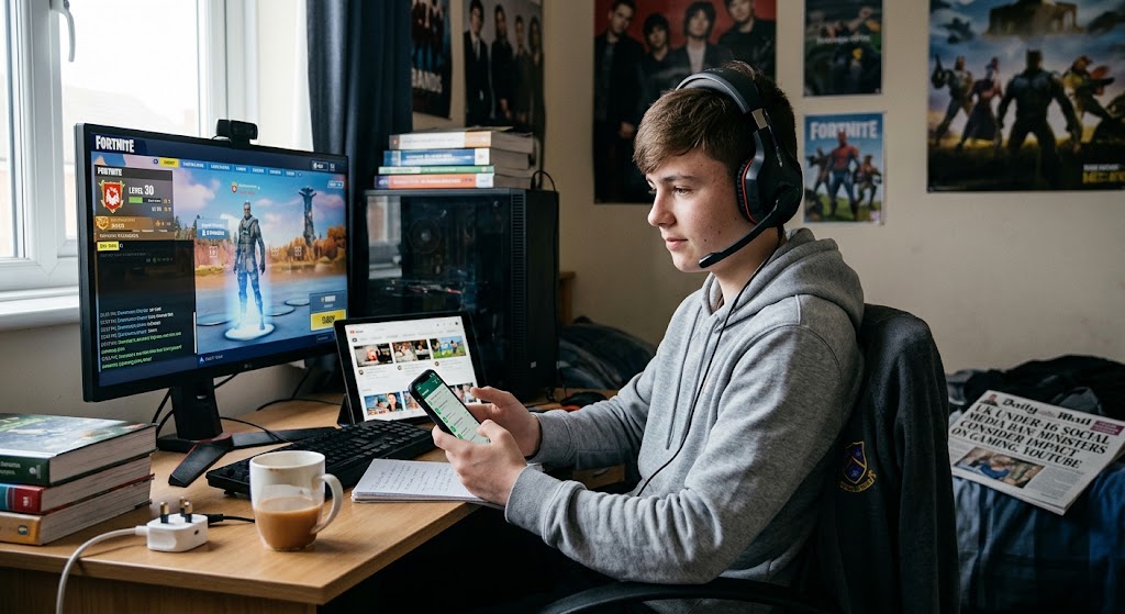 UK Under-16 Social Media Ban: What Happens to Gaming Chats, YouTube and WhatsApp?